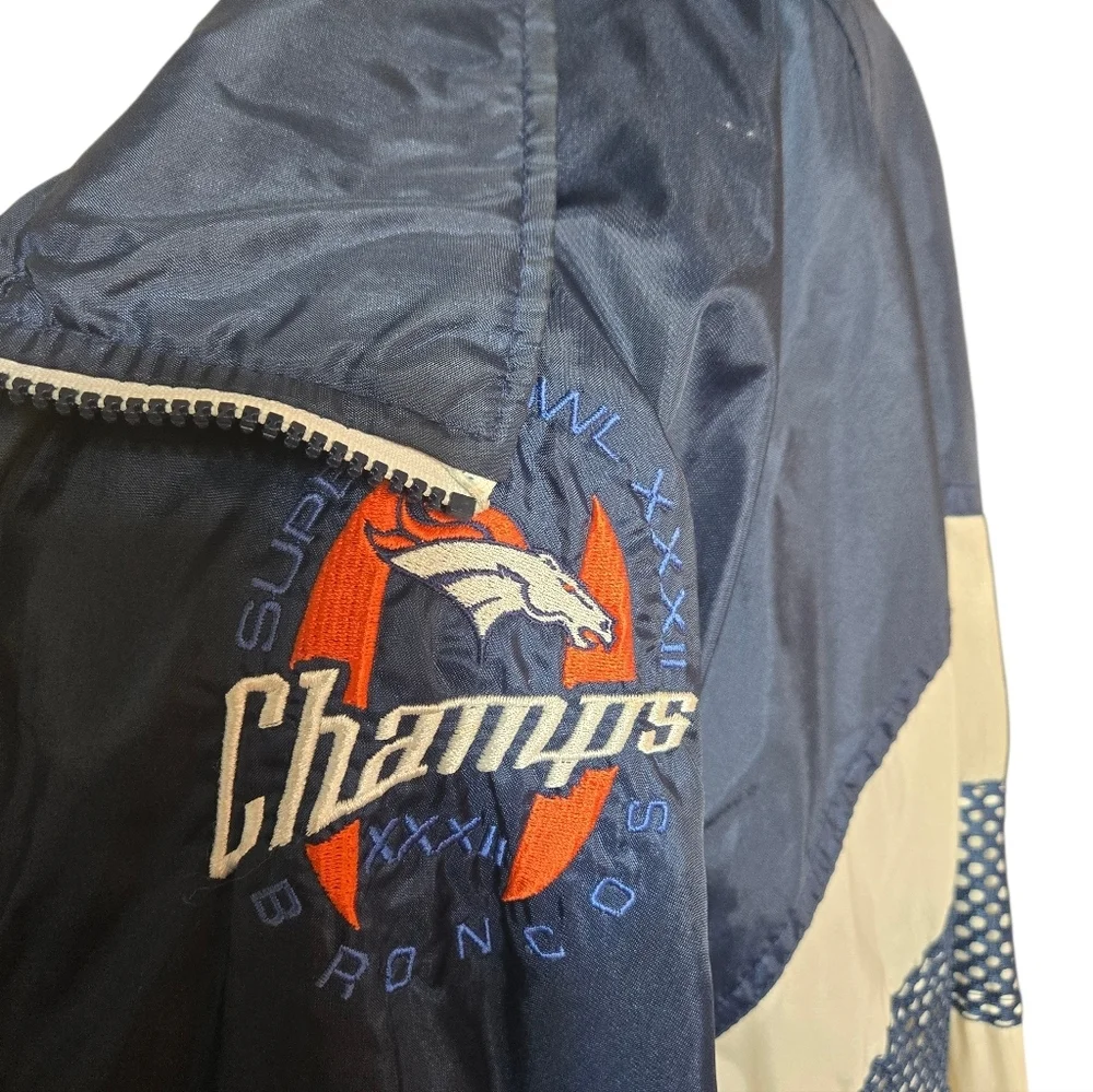 Pro Player Vintage Denver Broncos Superbowl Champs Windbreaker Jacket